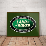 Land Rover Service Paper Poster
