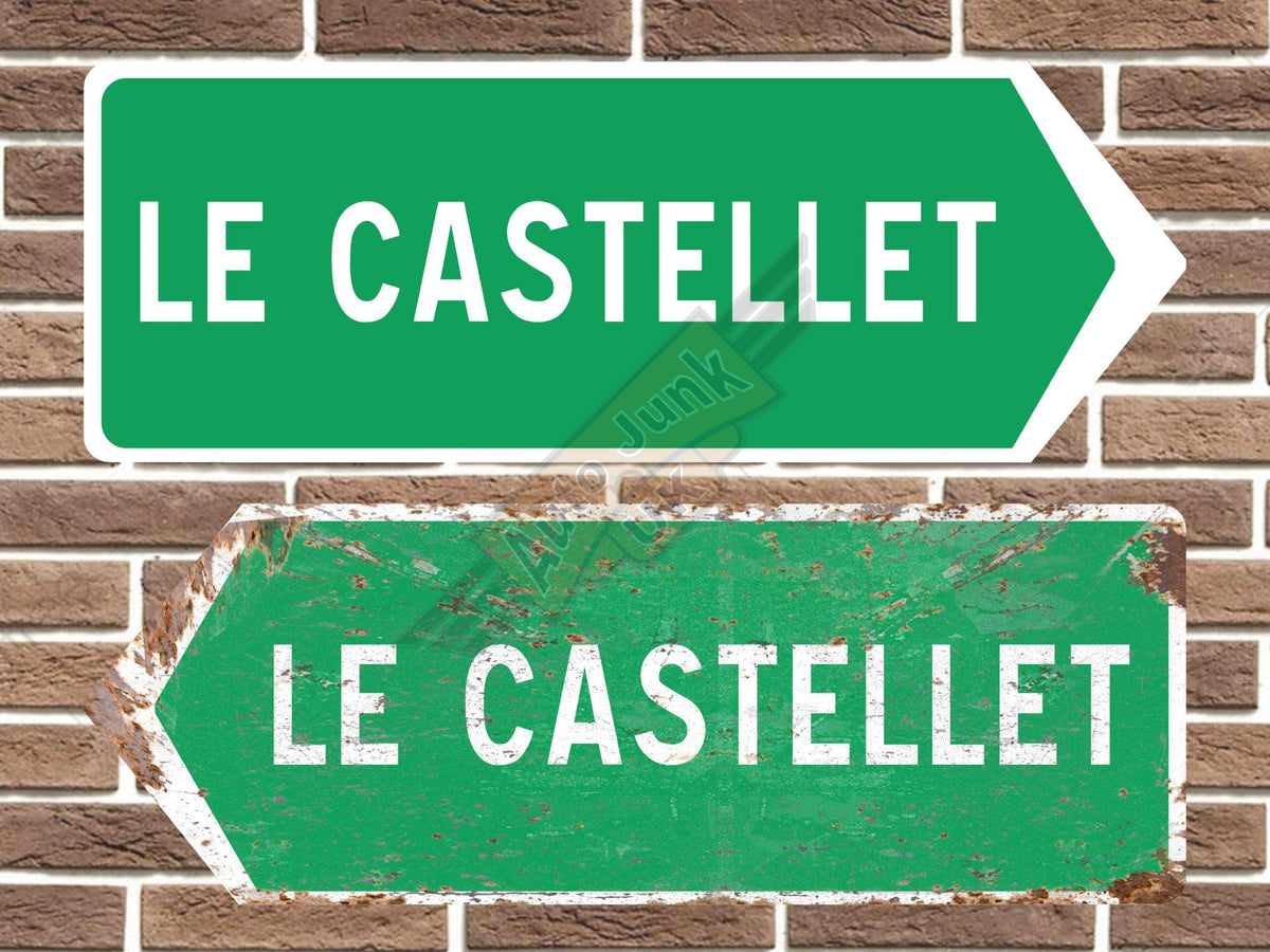 Le Castellet Metal Road Sign