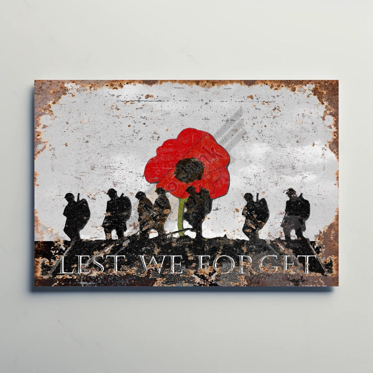 Lest we Forget Metal Sign