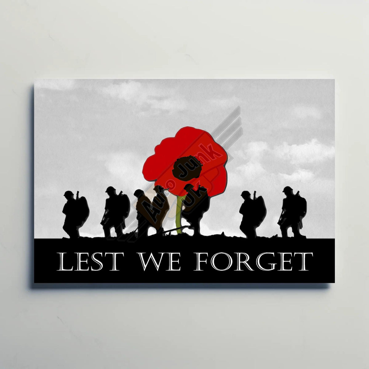 Lest we Forget Metal Sign