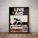 Live Aid London Paper Poster