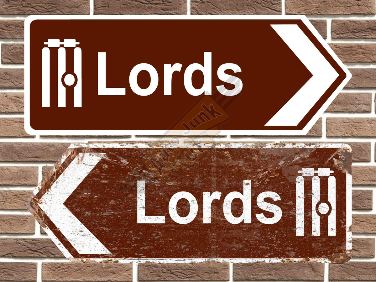 Lords Cricket Ground Metal Road Sign