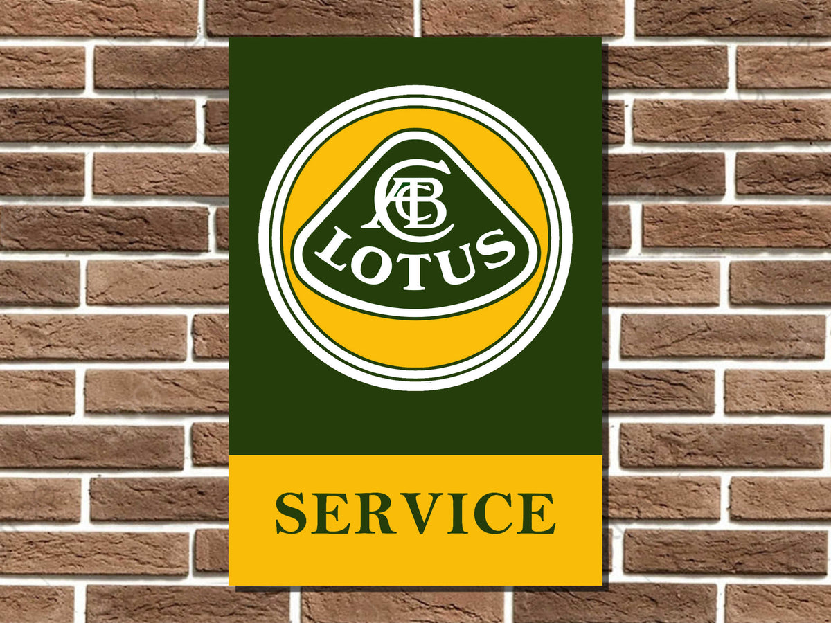 Lotus Service Metal Sign