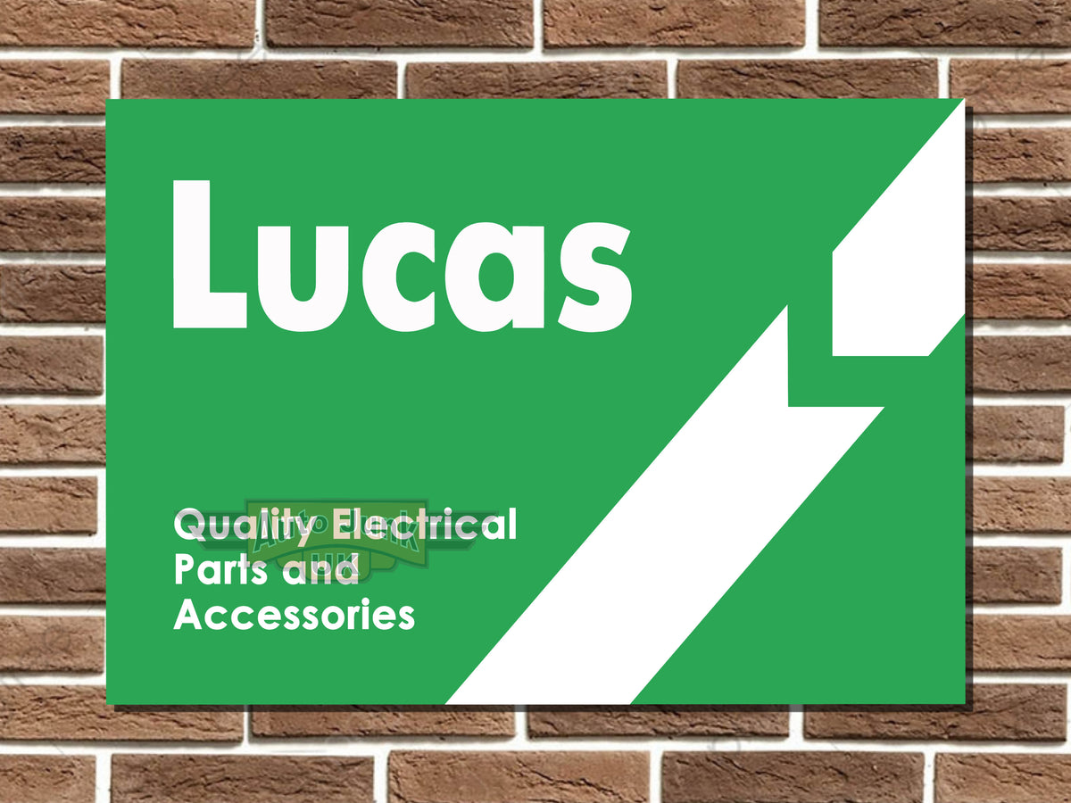 Lucas Parts and Accessories Metal Sign