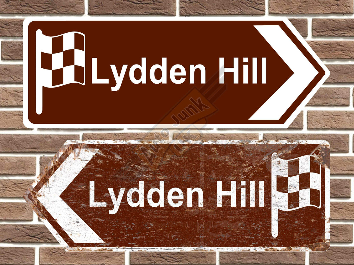 Lydden Hill Race Circuit Metal Road Sign