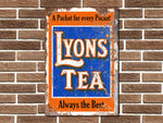 Lyons Tea Metal Sign