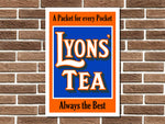 Lyons Tea Metal Sign