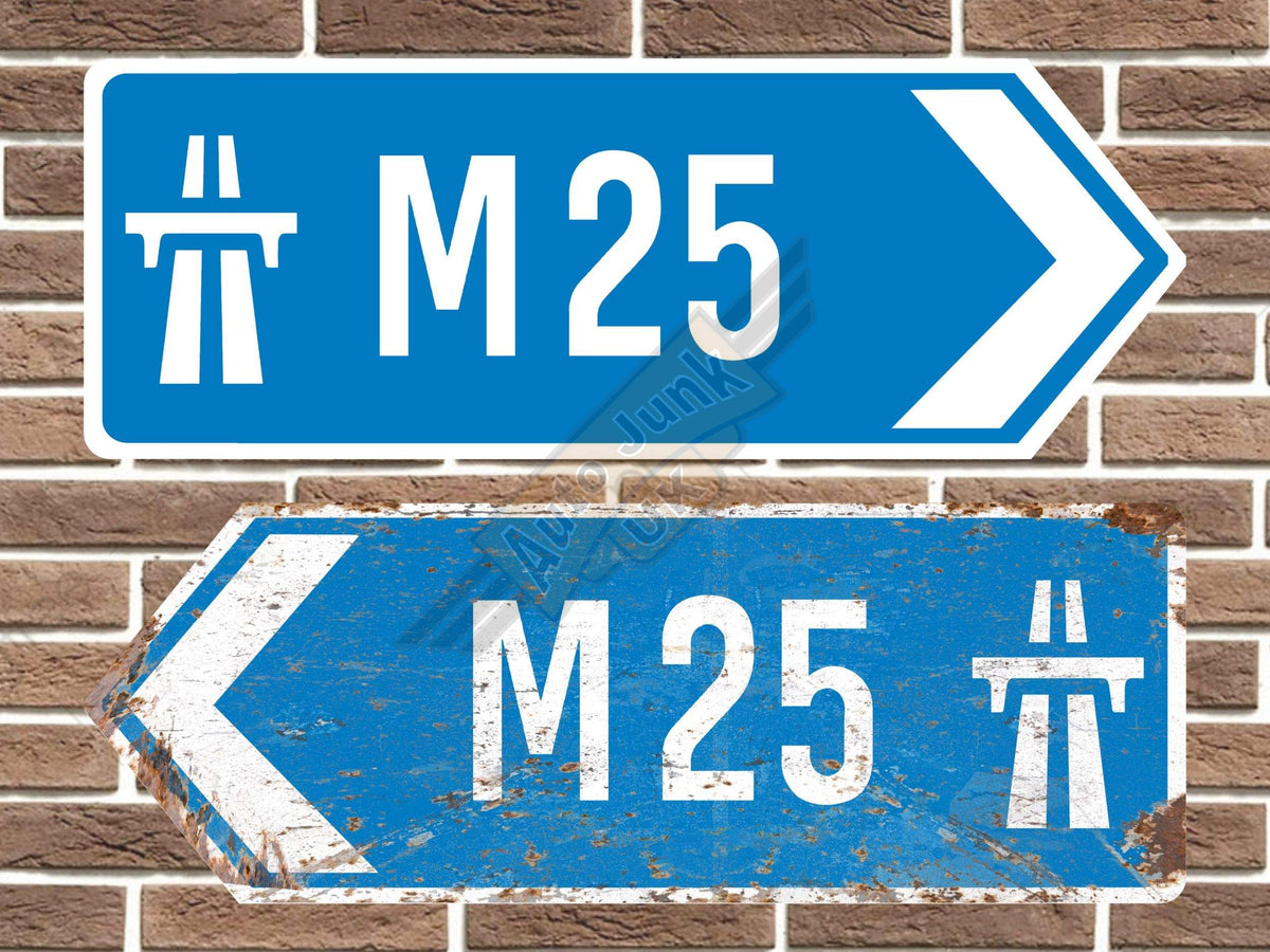 M25 Motorway Road Sign