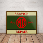 MG Service Paper Poster