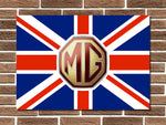 MG Union Jack Metal Sign