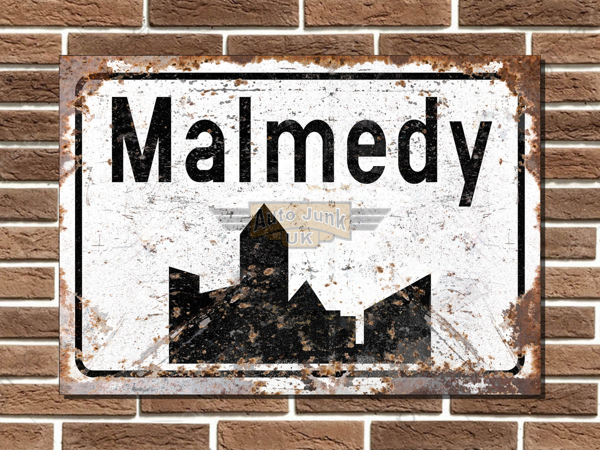 Malmedy Metal Street Sign