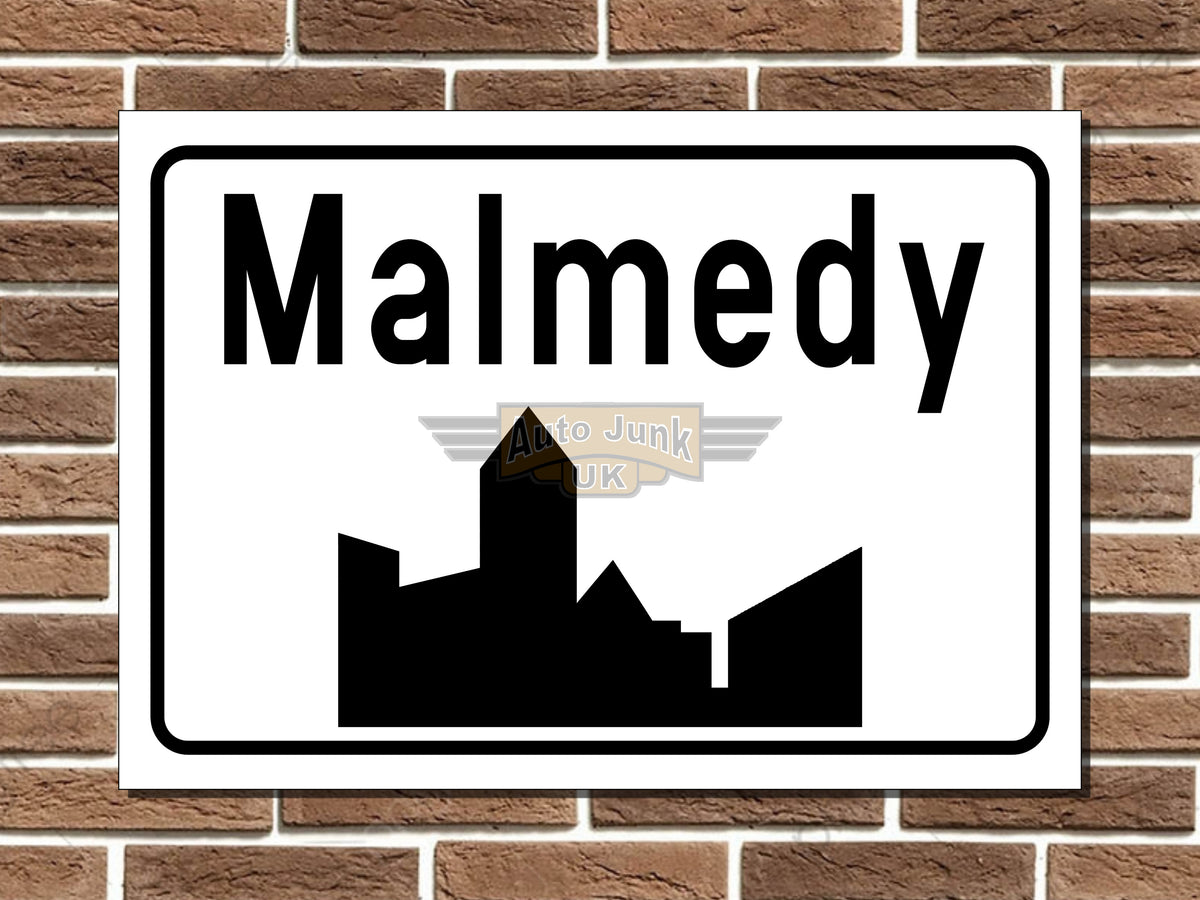 Malmedy Metal Street Sign