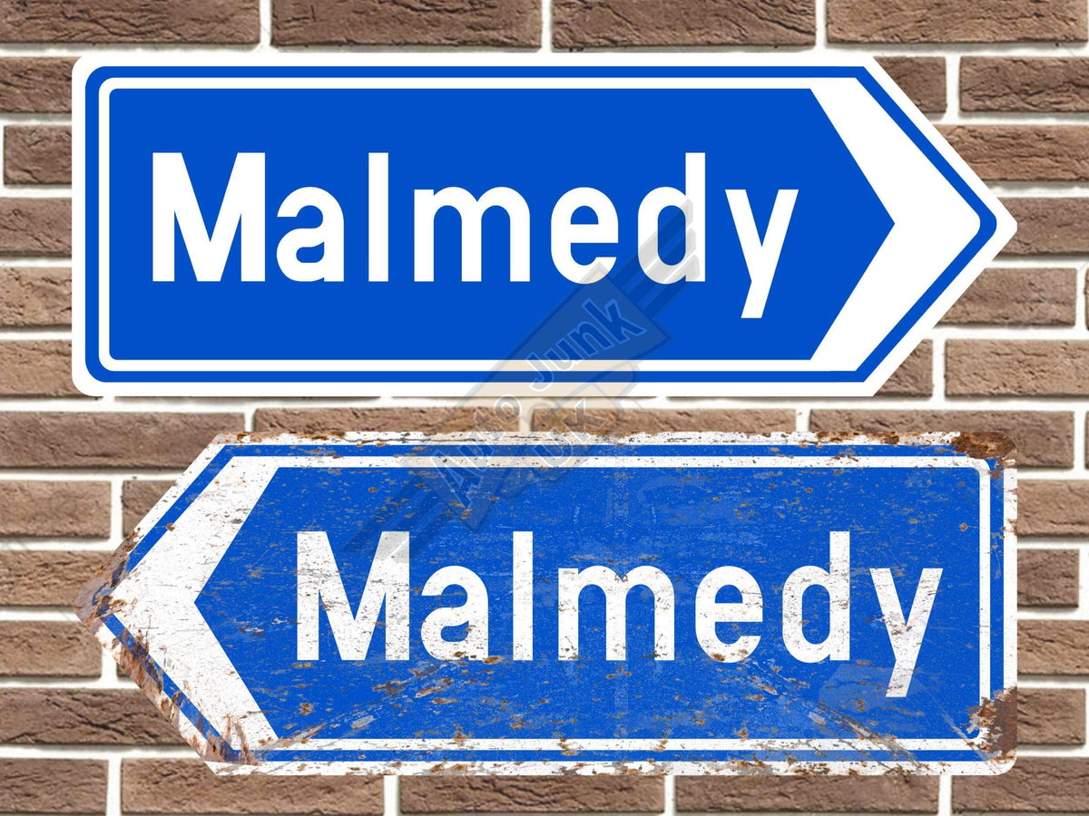 Malmedy Metal Road Sign