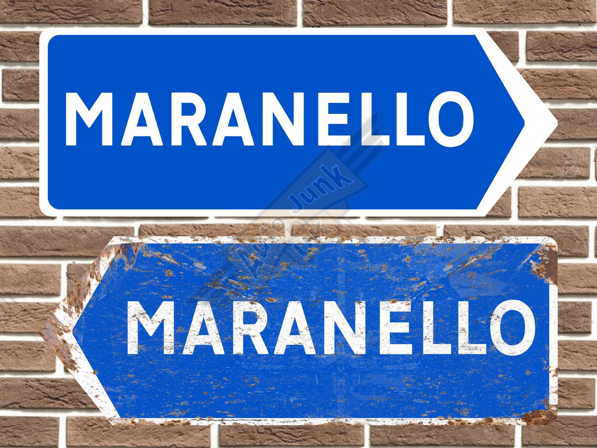 Maranello Metal Road Sign