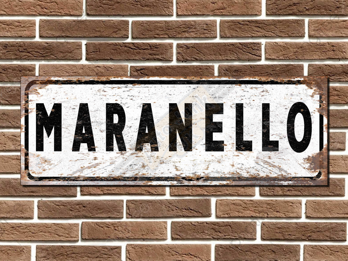Maranello Italian Street Sign