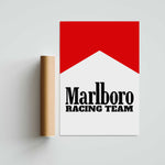 Marlboro Racing Paper Poster