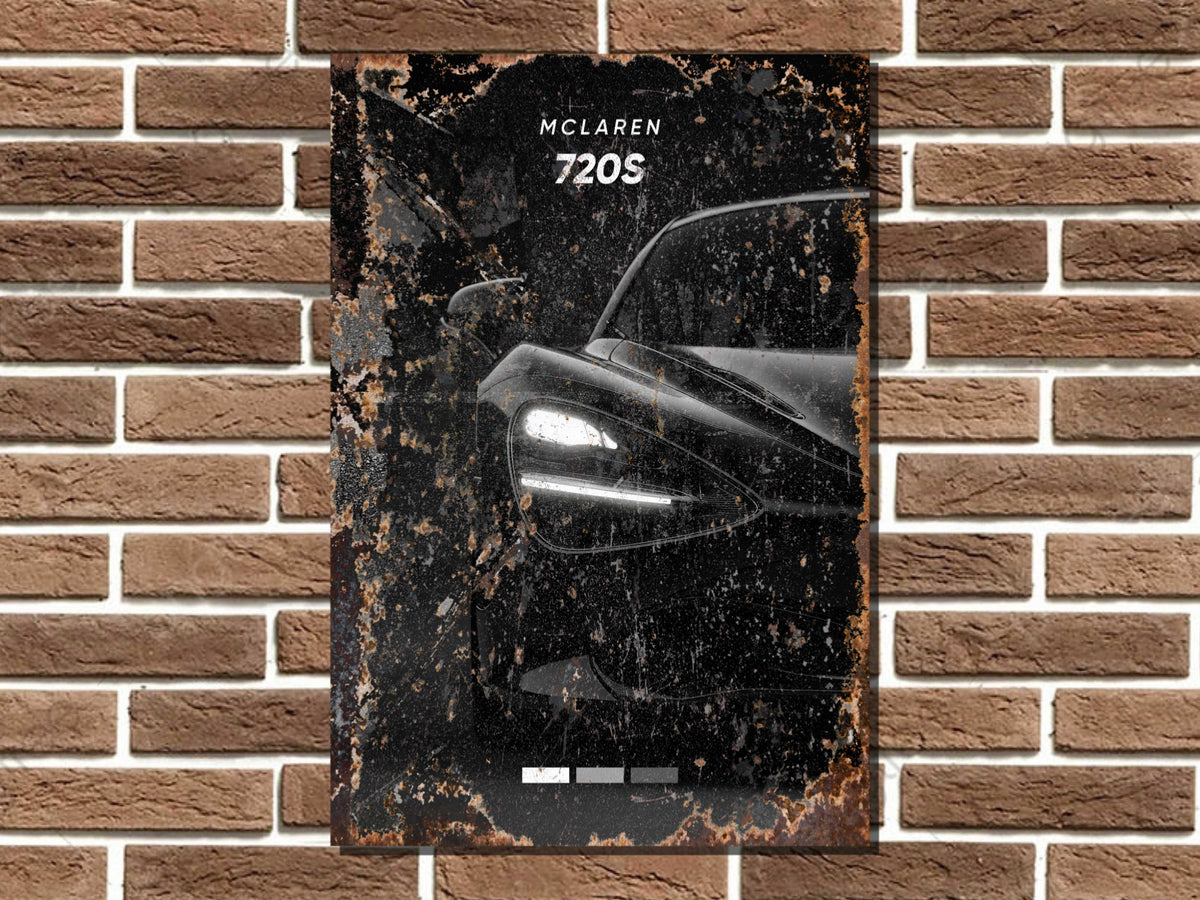 McLaren 720s Metal Poster Print