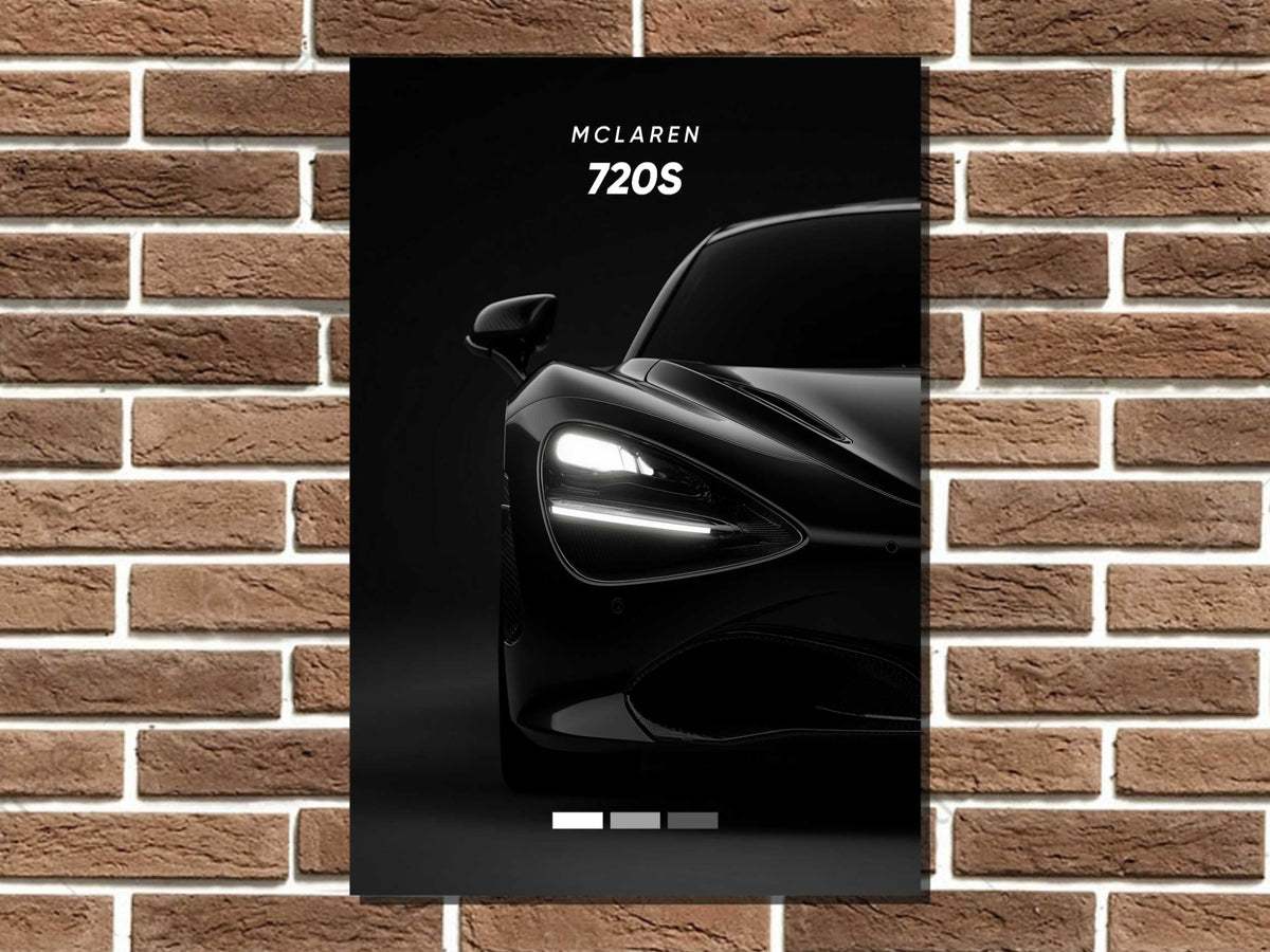 McLaren 720s Metal Poster Print