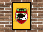 Bruce McLaren Racing Team Logo Metal Sign