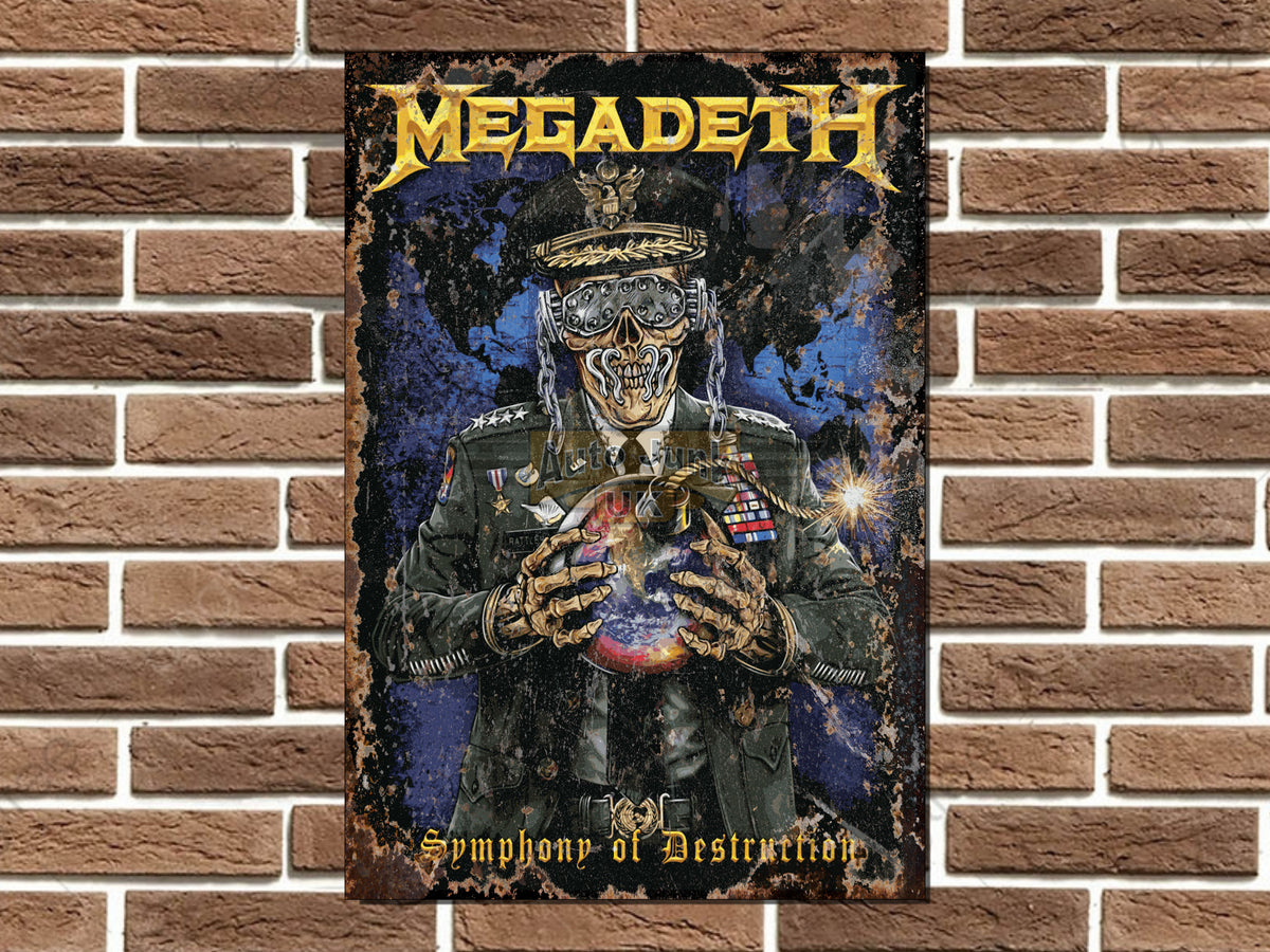 Megadeth Metal Poster Sign
