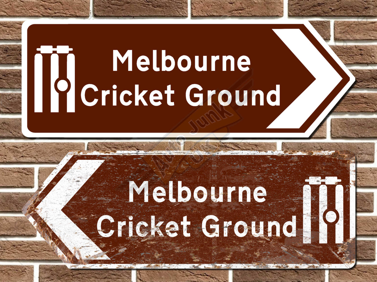 Melbourne Cricket Ground Metal Road Sign