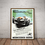 Mercedes-Benz Hermann Lang Paper Poster