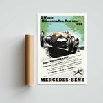 Mercedes-Benz Hermann Lang Paper Poster