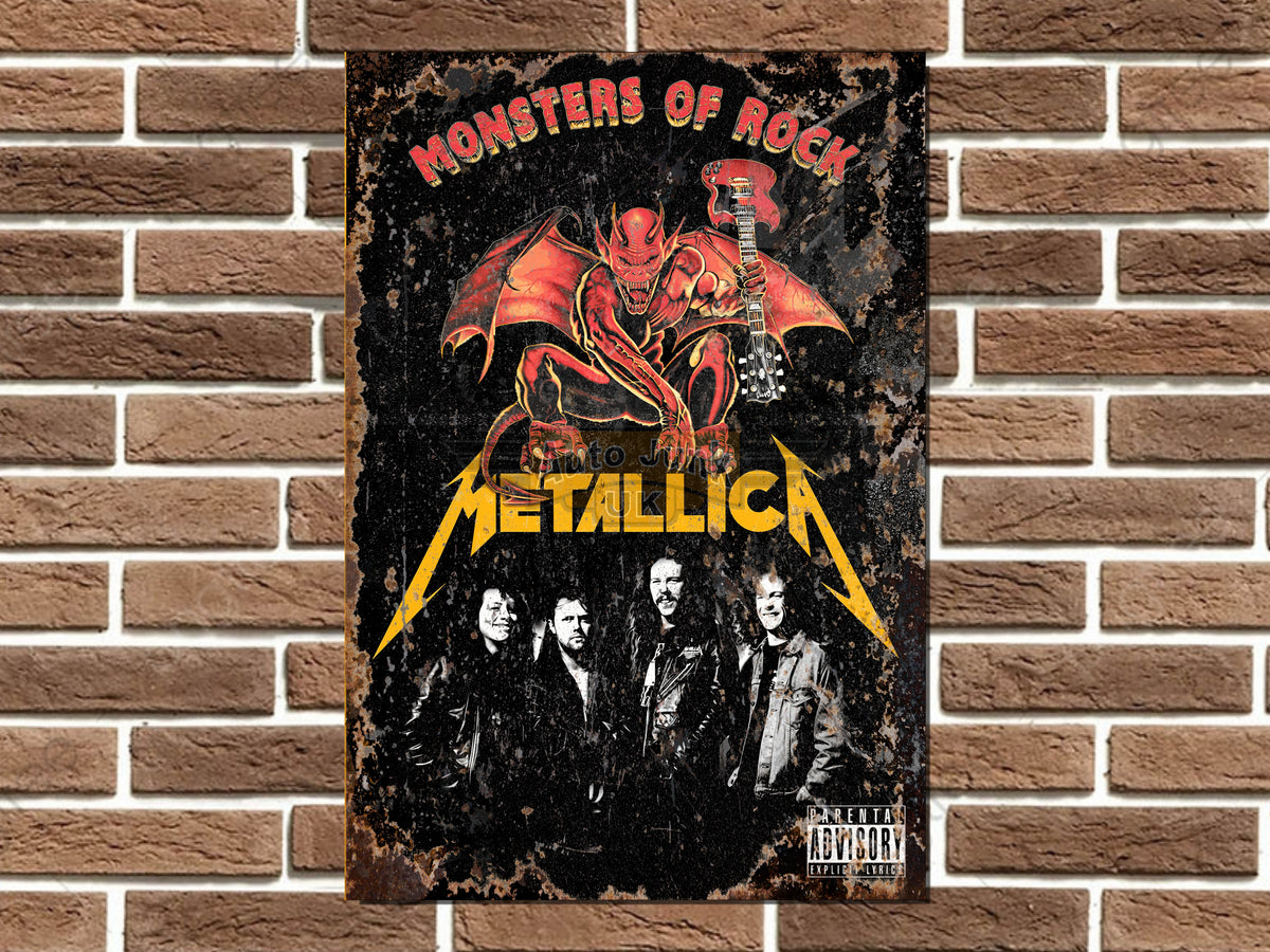 Metallica Metal Poster Sign