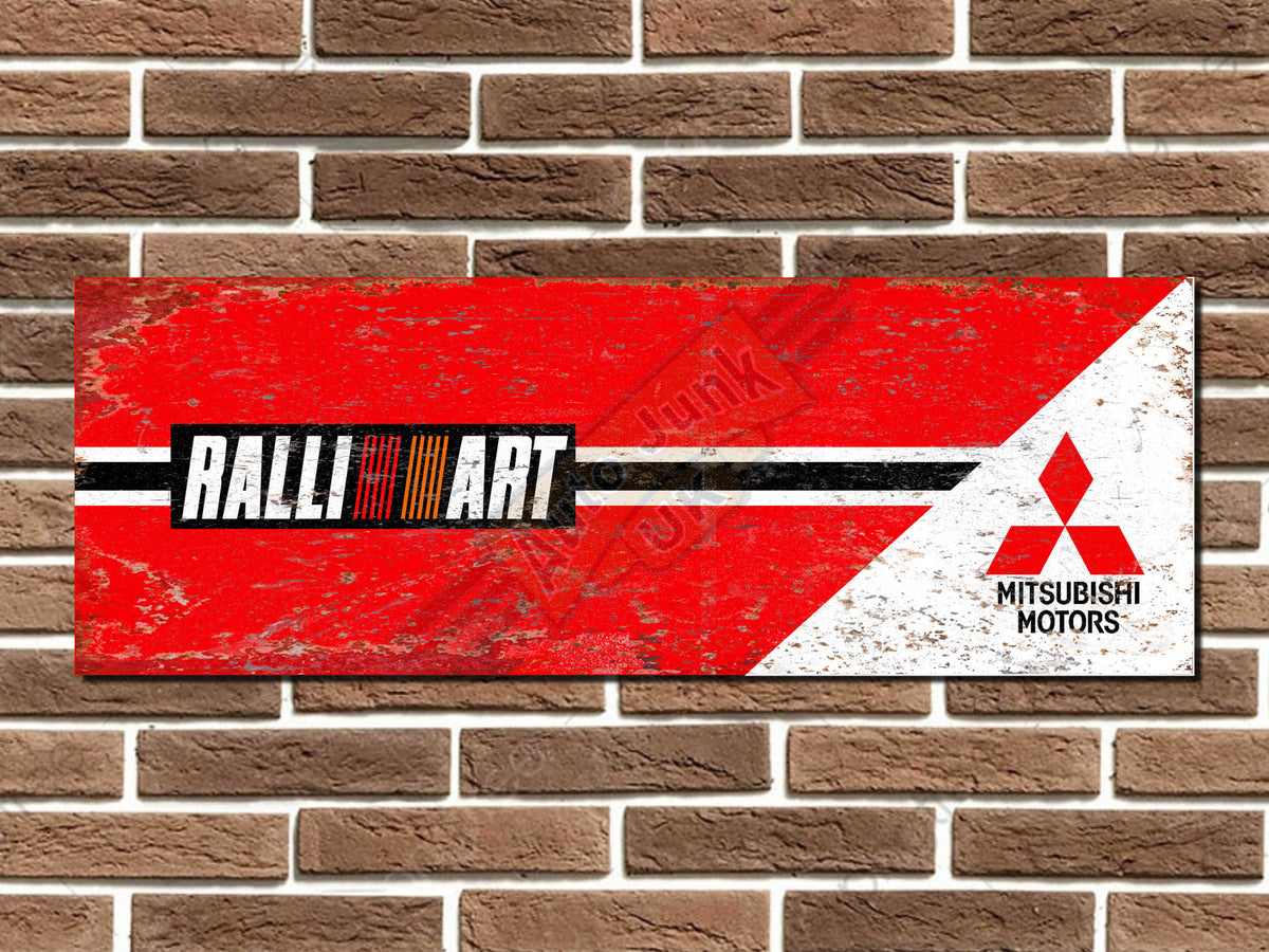 Mitsubishi Lancer Evolution Ralliart WRC Sign