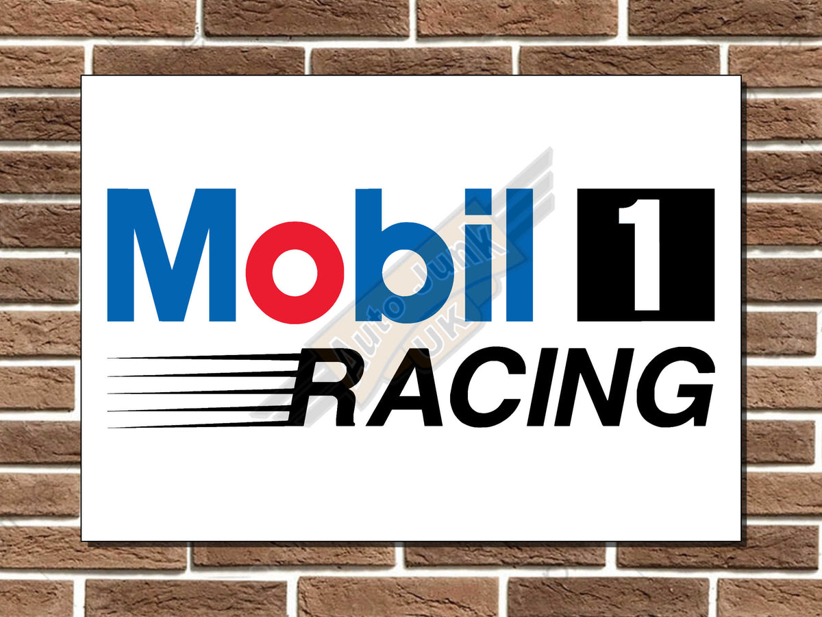 Mobil 1 Racing Metal Sign