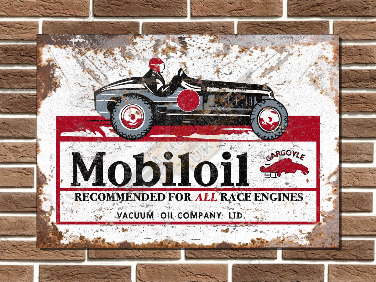 Mobiloil Metal Sign