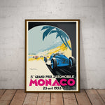 Monaco Grand Prix 1933 Paper Poster