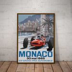 Monaco Grand Prix 1965 Paper Poster