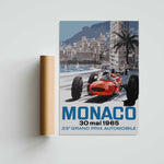 Monaco Grand Prix 1965 Paper Poster