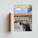 Monaco Grand Prix 1968 Paper Poster