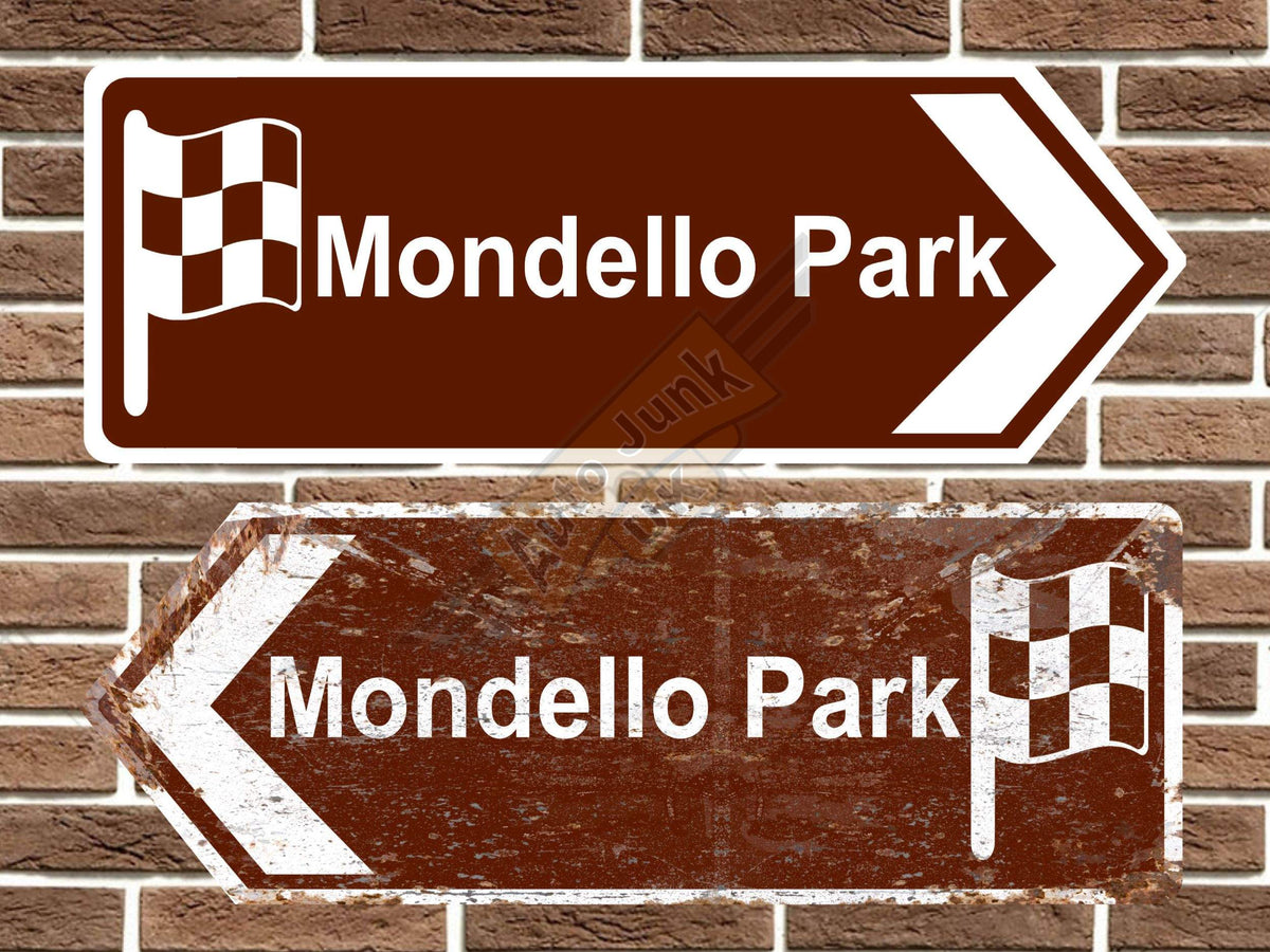 Mondello Park Race Circuit Metal Road Sign