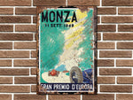 Monza Grand Prix Metal Sign