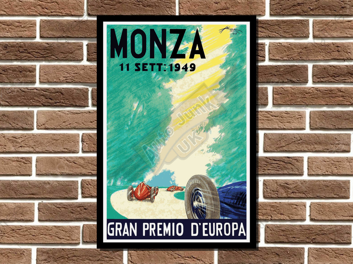 Monza Grand Prix Metal Sign