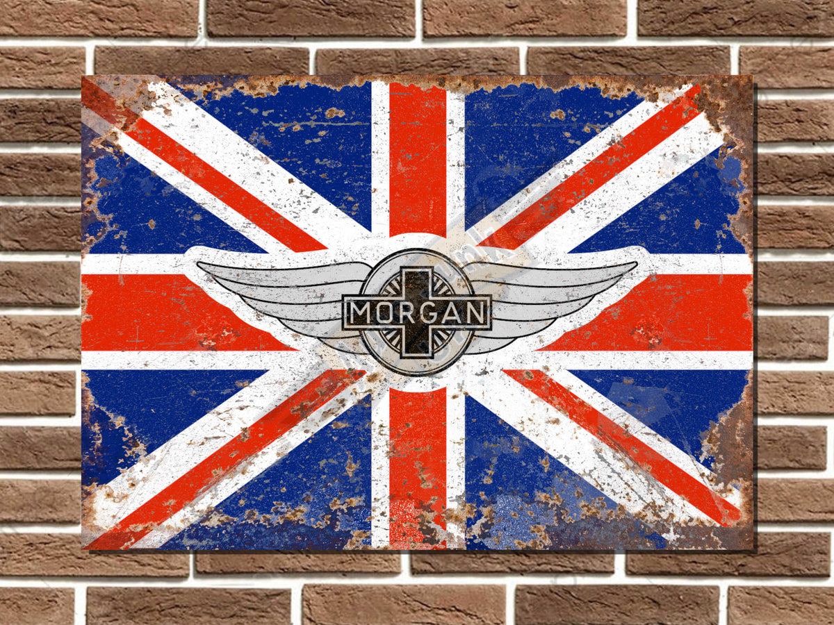 Morgan Union Jack Metal Sign