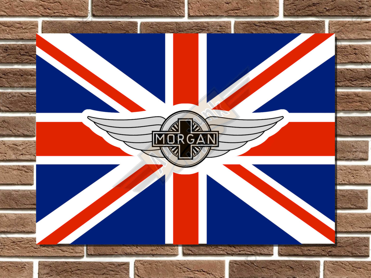 Morgan Union Jack Metal Sign