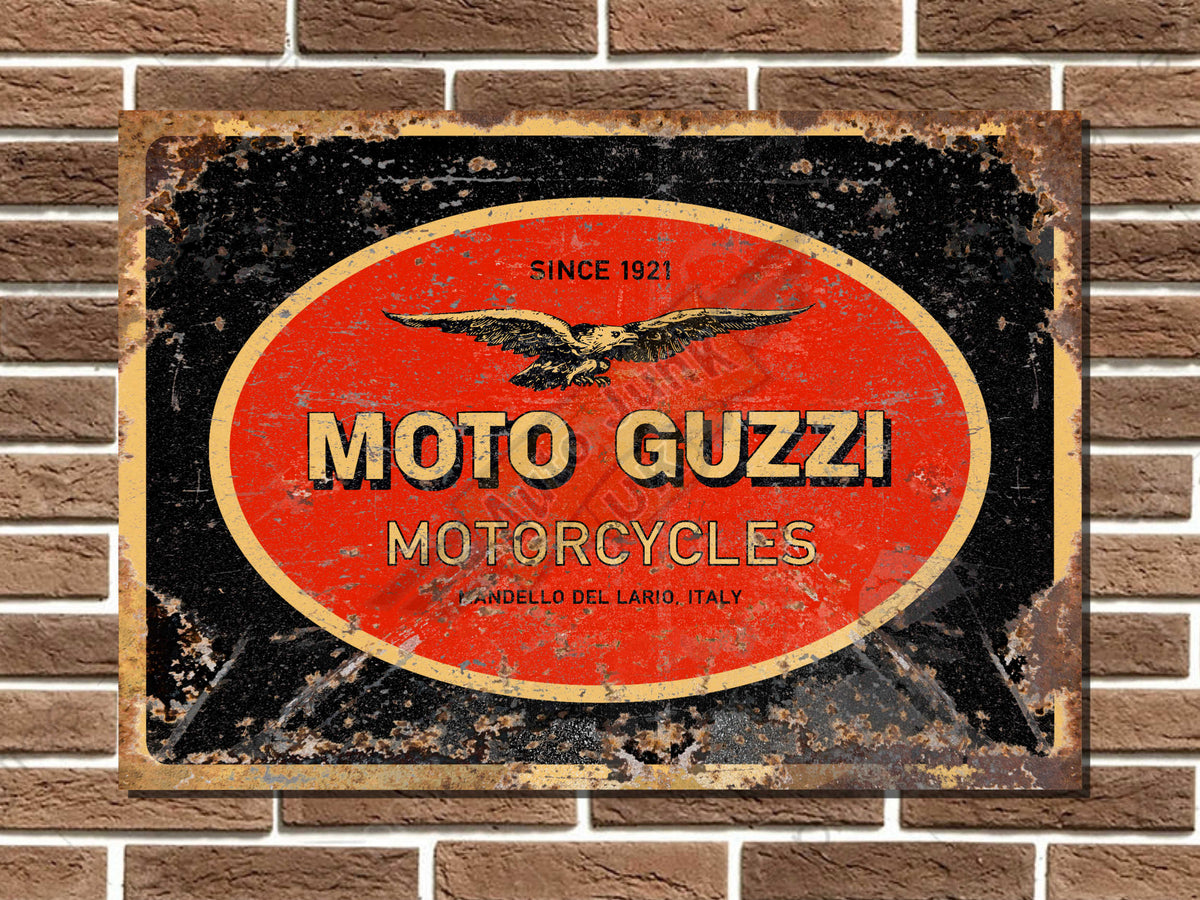 Moto Guzzi Metal Sign