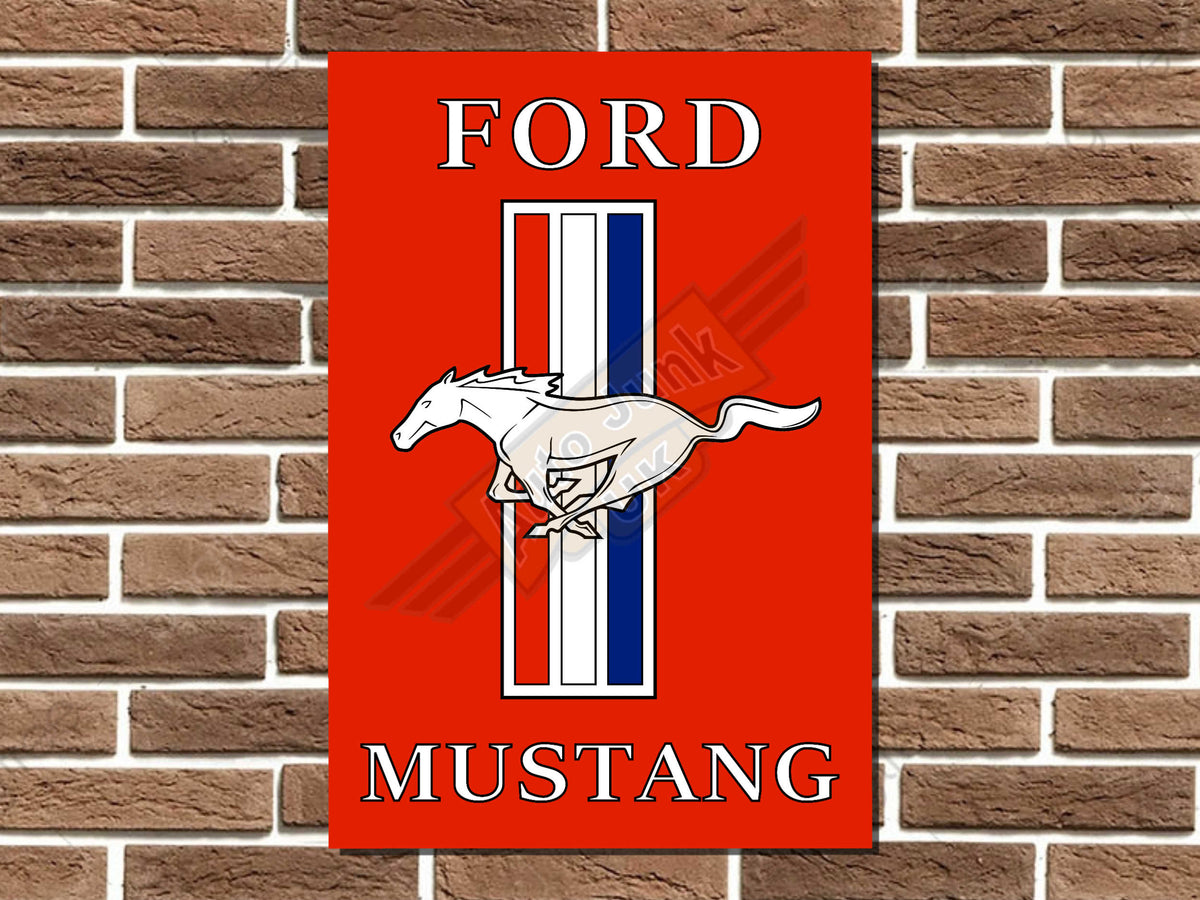 Ford Mustang Metal Sign