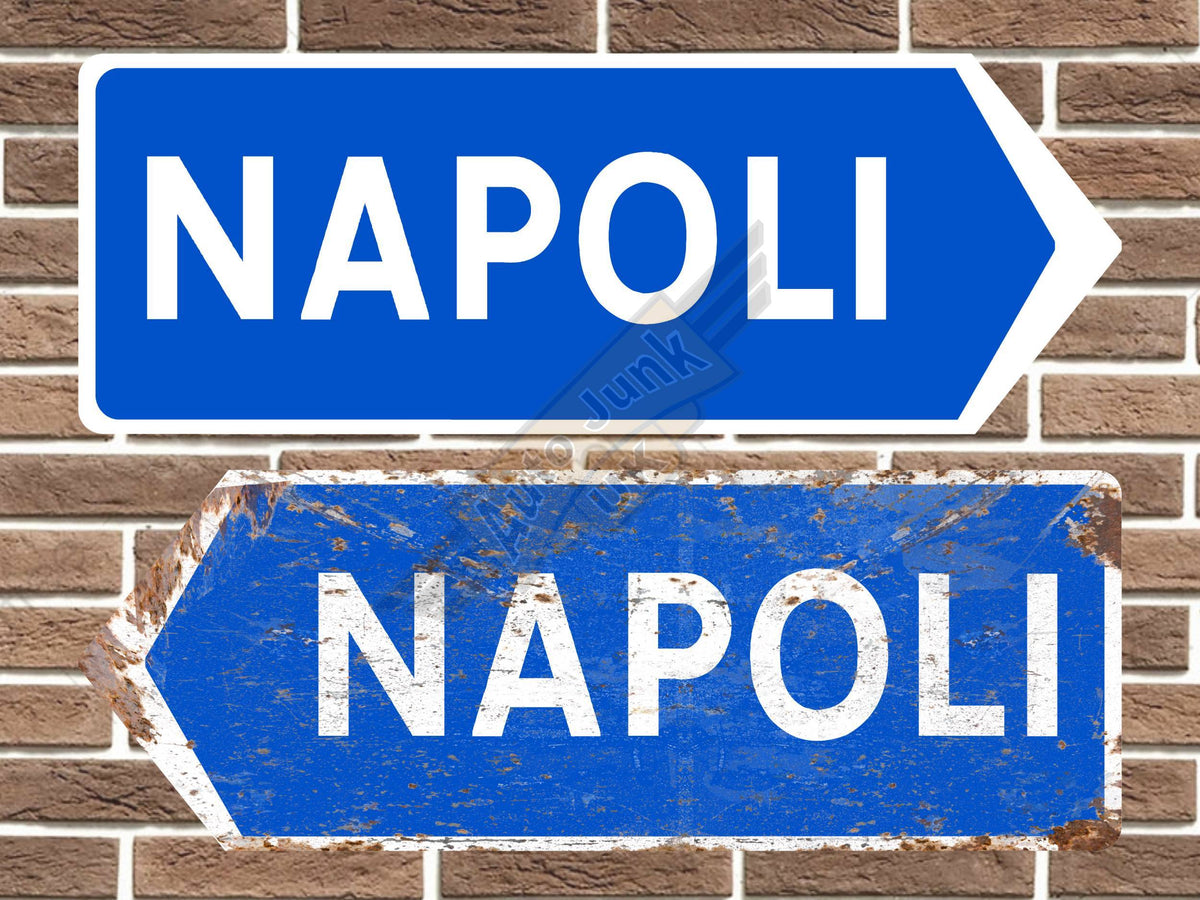 Napoli Metal Road Sign