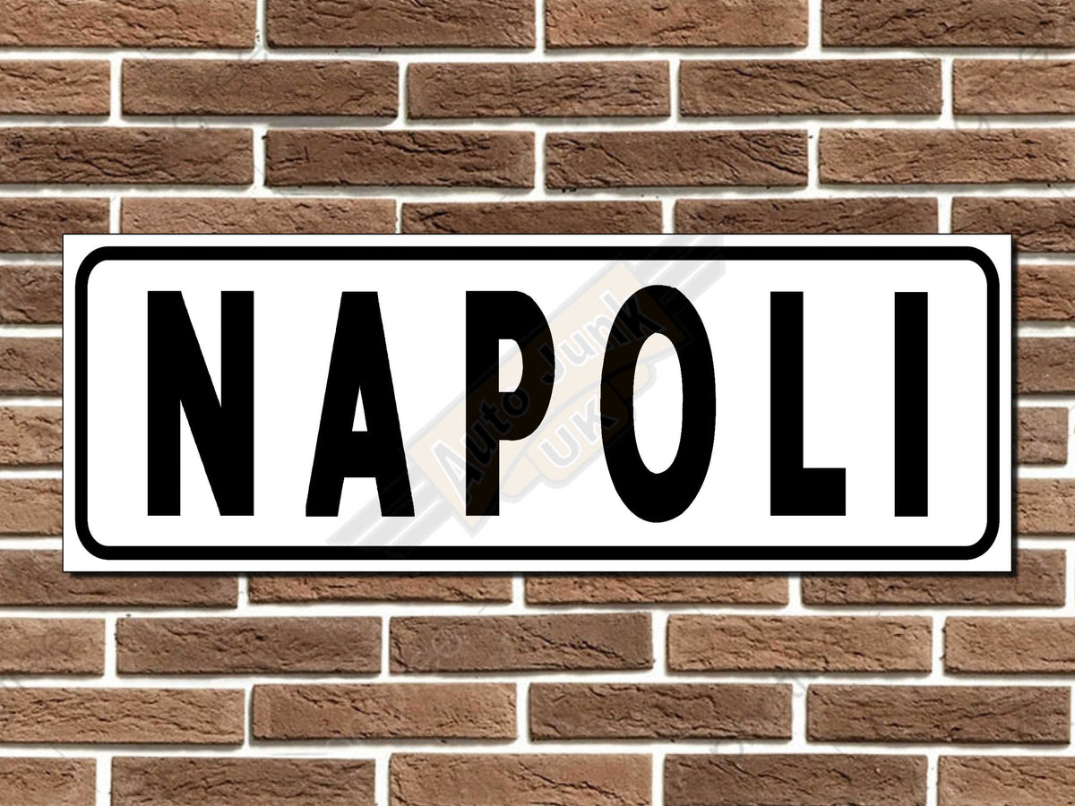 Napoli Italian Street Sign