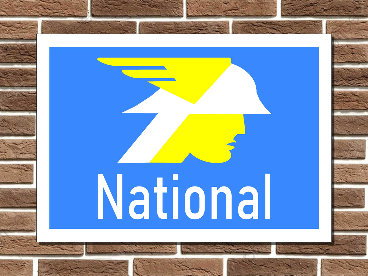 National Benzole Metal Sign