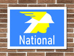 National Benzole Metal Sign