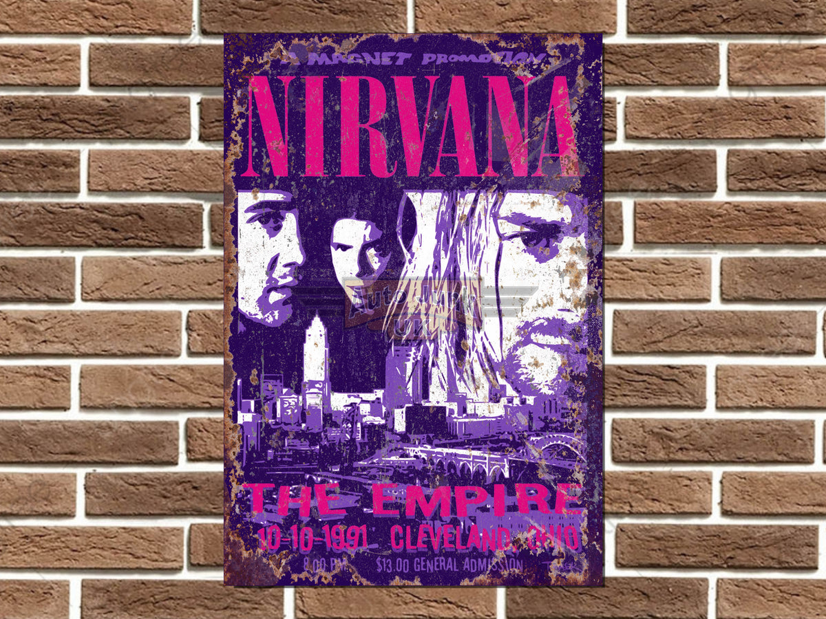 Nirvana Metal Poster Sign