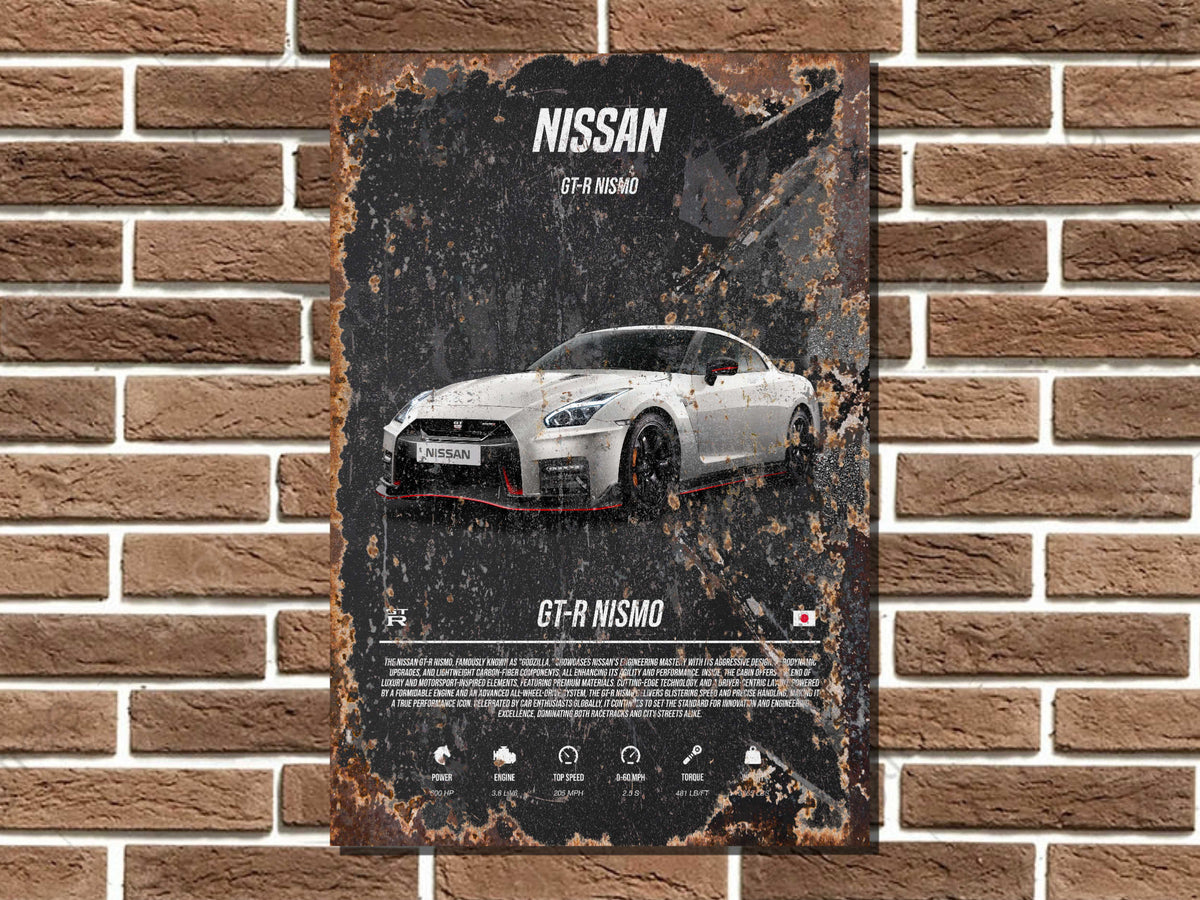 Nissan GTR R35 Nismo Metal Sign