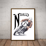 Norton Motorcycles Paper Poster
