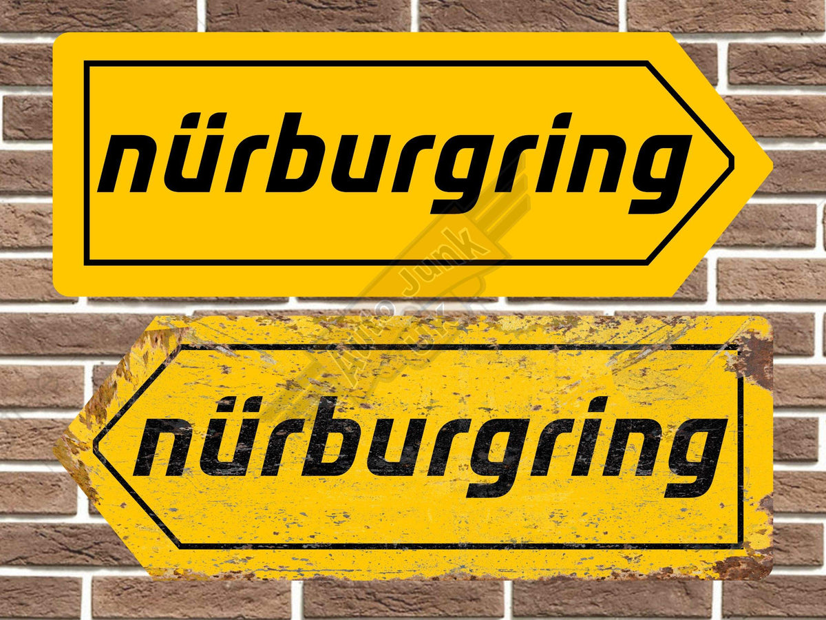 Nurburgring Metal Road Sign